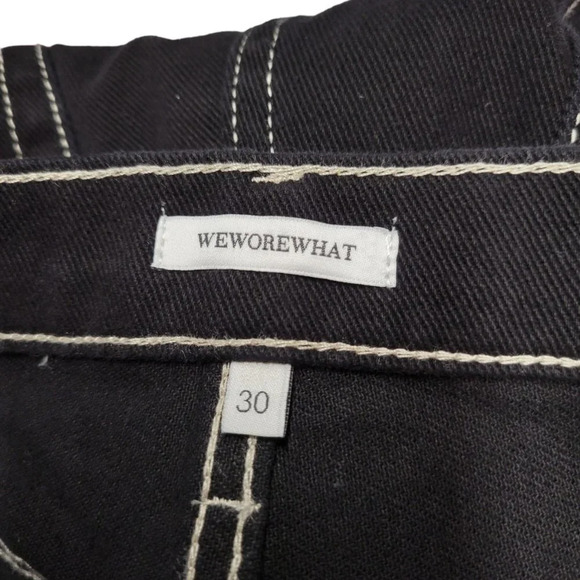 Revolve We Wore What The Danielle Straight Jeans Size 30 Black - Picture 7 of 8